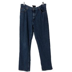 Vintage Mens Tommy Hilfiger Relaxed Fit Denim Jeans; Blue Jeans; Work Jean 34/32